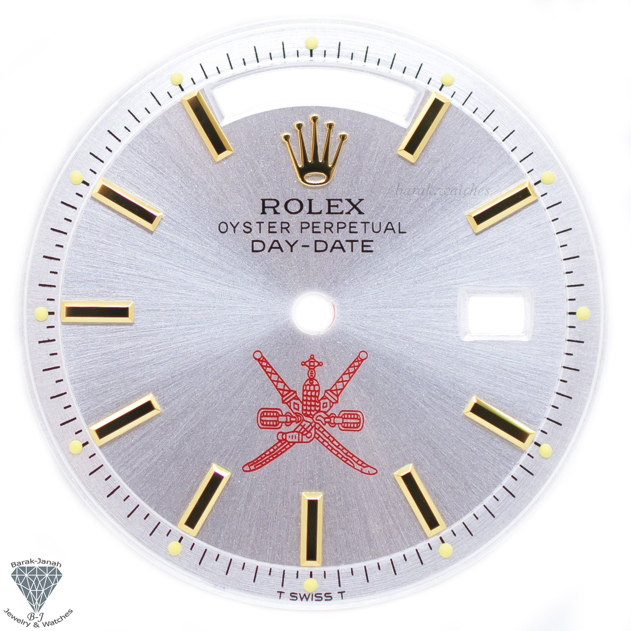 evaluerbare Disciplin ansvar Gray Oman Khanjar Dial For Rolex Day-Date 36mm 1803 NQ - Caliber 1555 1556