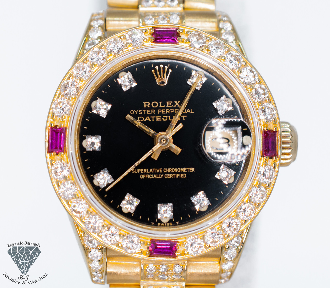 rolex gold iced out