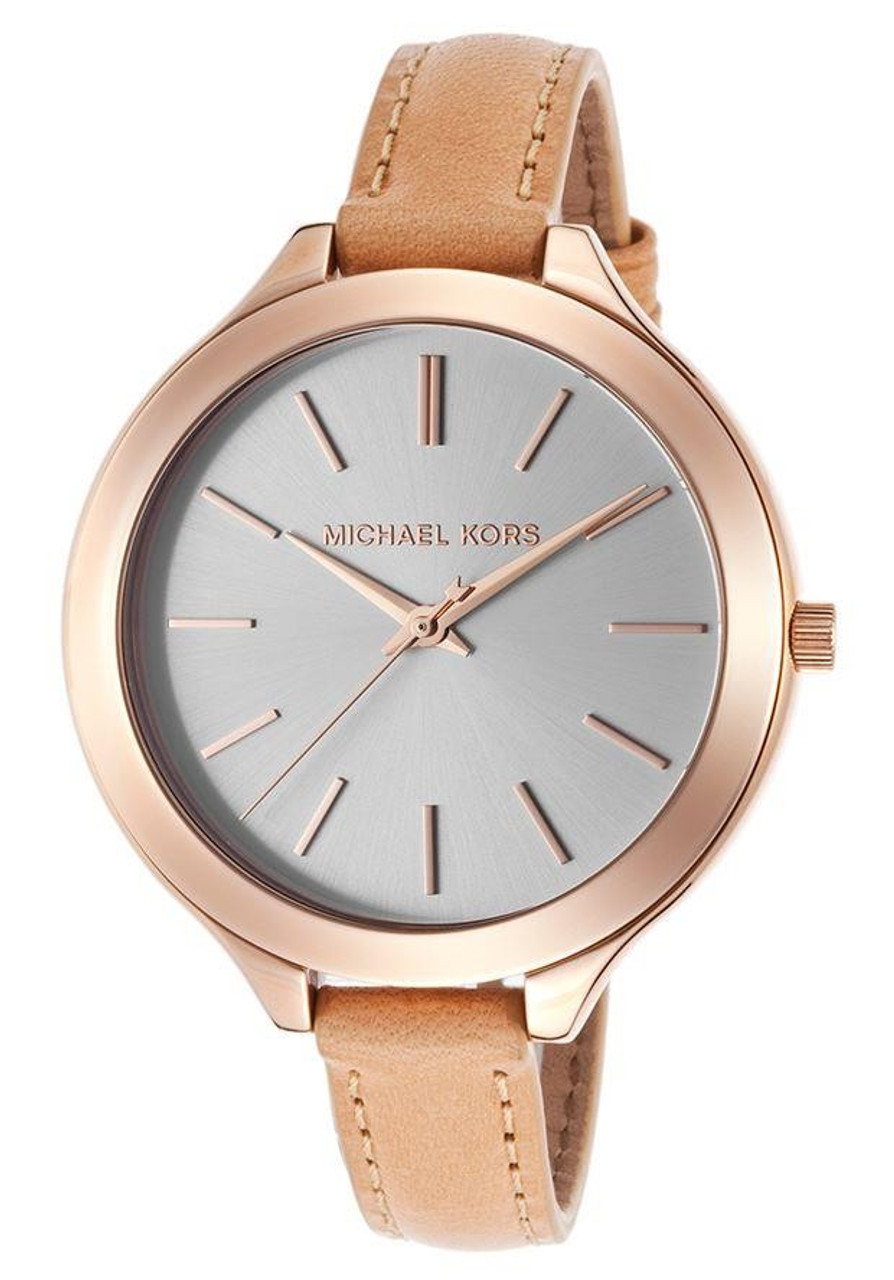 Michael Kors Womens Slim Runway Rose Gold Round Mixed Watch  MK4467   Watch Republic