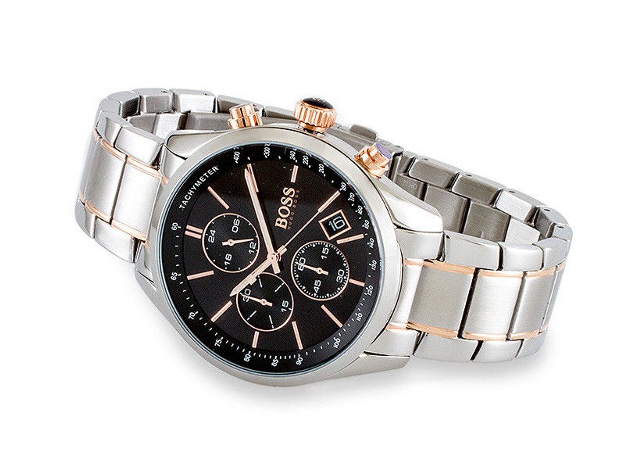 Hugo Boss Grand Prix Chronograph Quartz 1513473 Tachymeter Watch Men\'s