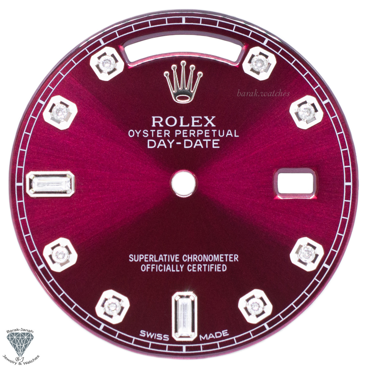 Rolex day store date cherry dial