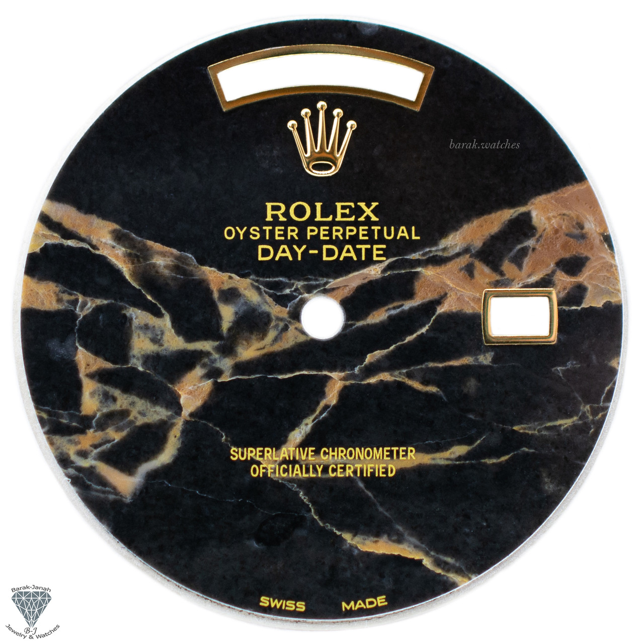 Black Marble Dial For Rolex Day-Date 36mm 18038 18238