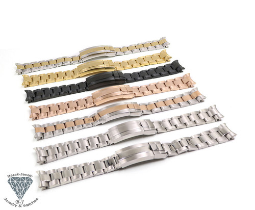 20MM Rolex Oyster Folded Link 7836 Bracelet with 380 End Links 6.2 Inches —  Wind Vintage