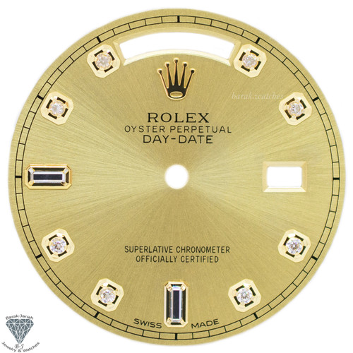 Champagne Baguette Dial For Rolex Day-Date 36mm 18308, 18238 - Rolex Dial