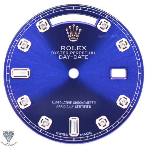 Deep Blue Diamond Dial For Rolex Day-Date 36mm 118239 - Rolex Dial