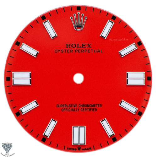 Red Custom Rolex Dial For Oyster Perpetual 36mm 116000 - Caliber 3130