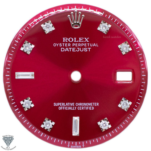 Diamond Cherry Dial For Rolex Datejust 36mm 1601