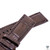 22mm Dark Brown Real Alligator Crocodile Handmade Straps For IWC Pilot Watches