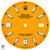 Orange Dial For Rolex DateJust 36mm Caliber 3035 3135 - Oyster Perpetual Style