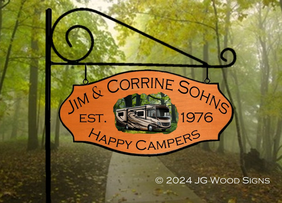 Personalized Gift RV Camping Sign JGWoodSigns Best gift
