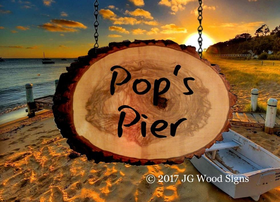 Outdoor Wooden Signs - Great for the lake or seashore