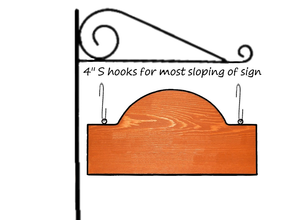 Wrought Iron Outdoor Sign Holder Stand JGWoodSigns