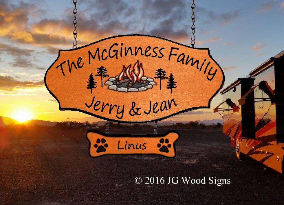 Wood Camping Signs for everyone Redwood and Cedar