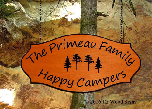 Wooden Camping Signs