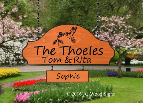 Personalized Outdoor Wooden Signs. custom cottage sign