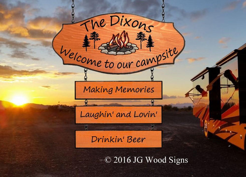 Family Name Signs - 25XL - JGWoodSigns