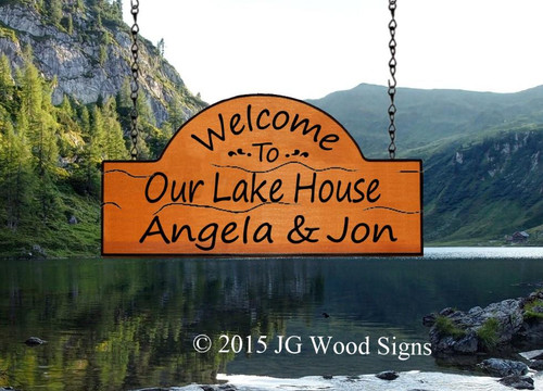 Personalized Lake sign