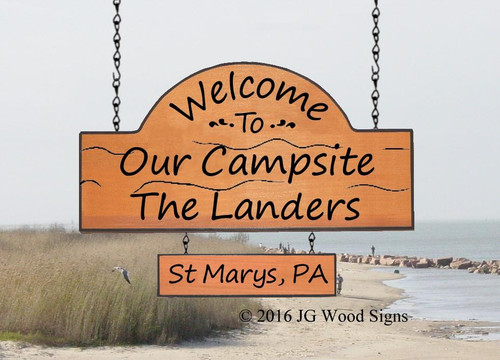 Personalized Wood Camp Signs