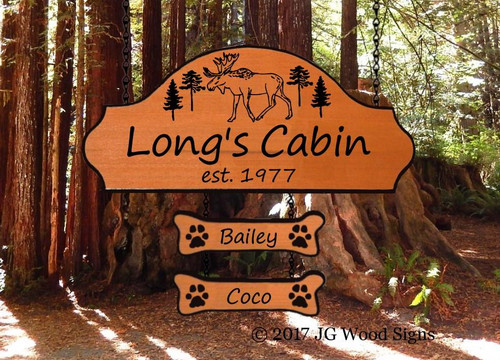 Custom Cabin Sign, Personalized Camping Signs Wood