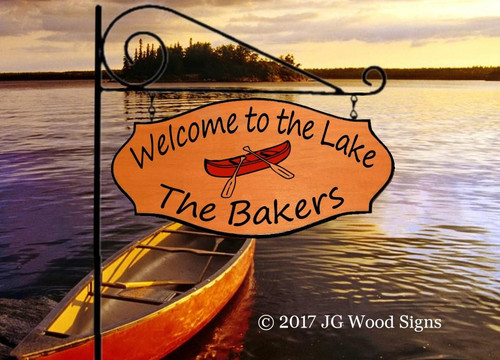 Personalized Lake sign