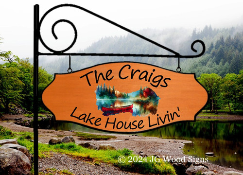 Custom Lake Signs RV Family Name JGWoodSigns Wood Beach Craig