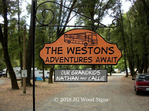 Camping Wood Signs