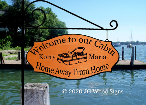 Camping Sign Custom JGWood Signs RV Family Name KorryMaria