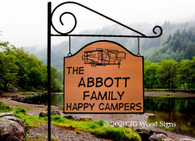 Custom Campsite Signs, Personalized Wooden Camping Signs