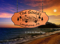 Custom Camping Sign Name JG Wood Signs Personalized RV Gould