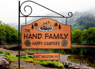 Wooden Campground Signs Wood Carved JG Wood Signs Camping Hand