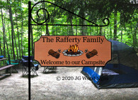 Wooden Name Camping Sign Custom RV Personalized JGWoodSigns Rafferty