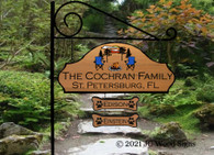 RV Name Family Name Sign JG Wood Signs Camping Beach Cottage Cochran