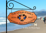 Personalized Camping Signs Camp Chairs Pine Sunset Colby