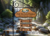 Personalized Campsite Name Sign