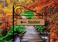 Custom  Wooden Signs JG Wood Signs RV SINGLE OR DOUBLE SIDED Arrow Snider