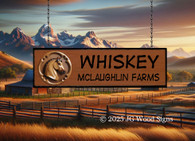 Horse Signs Wooden Stall Name 4H Animal Project JGWoodSigns Whiskey