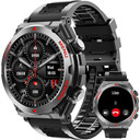 Smartwatch Militar para Hombres - Pantalla Táctil HD 1.52'' Reloj Inteligente - Monitor Cardíaco, Estrés y Sueño - Compatible con iPhone y Android - Resistente al Agua