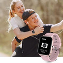 Smartwatch Fitness Pantalla Táctil HD 1.69'' Reloj Inteligente - Monitor Cardíaco, Estrés y Sueño - Compatible con iPhone y Android - Resistente al Agua Unisex (Rosa)