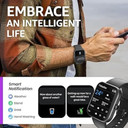 TOZO Smart Watch 2024 - 1,83" Bluetooth con Respuesta de Llamadas, Reloj Inteligente Monitoreo de Actividad Física, Frecuencia Cardíaca, SpO2, Sueño y Más de 100 Modos Deportivos - Resistente al Agua IP68 Unisex (Negro Mate)