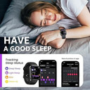 TOZO Smart Watch 2024 - 1,83" Bluetooth con Respuesta de Llamadas, Reloj Inteligente Monitoreo de Actividad Física, Frecuencia Cardíaca, SpO2, Sueño y Más de 100 Modos Deportivos - Resistente al Agua IP68 Unisex (Negro Mate)