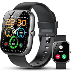 Smart Watch con Llamadas y Pantalla HD 1,91" Reloj Inteligente 112+ Modos Deportivos, Monitor de Salud Completo Compatible con iOS y Android IP68 Unisex Resistente al Agua (Negro)