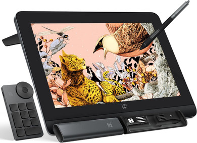 XPPen Tablet de Dibujo QHD Pantalla de gráficos con lápiz, Pantalla Antirreflejo Totalmente Laminada, 16 Pulgadas