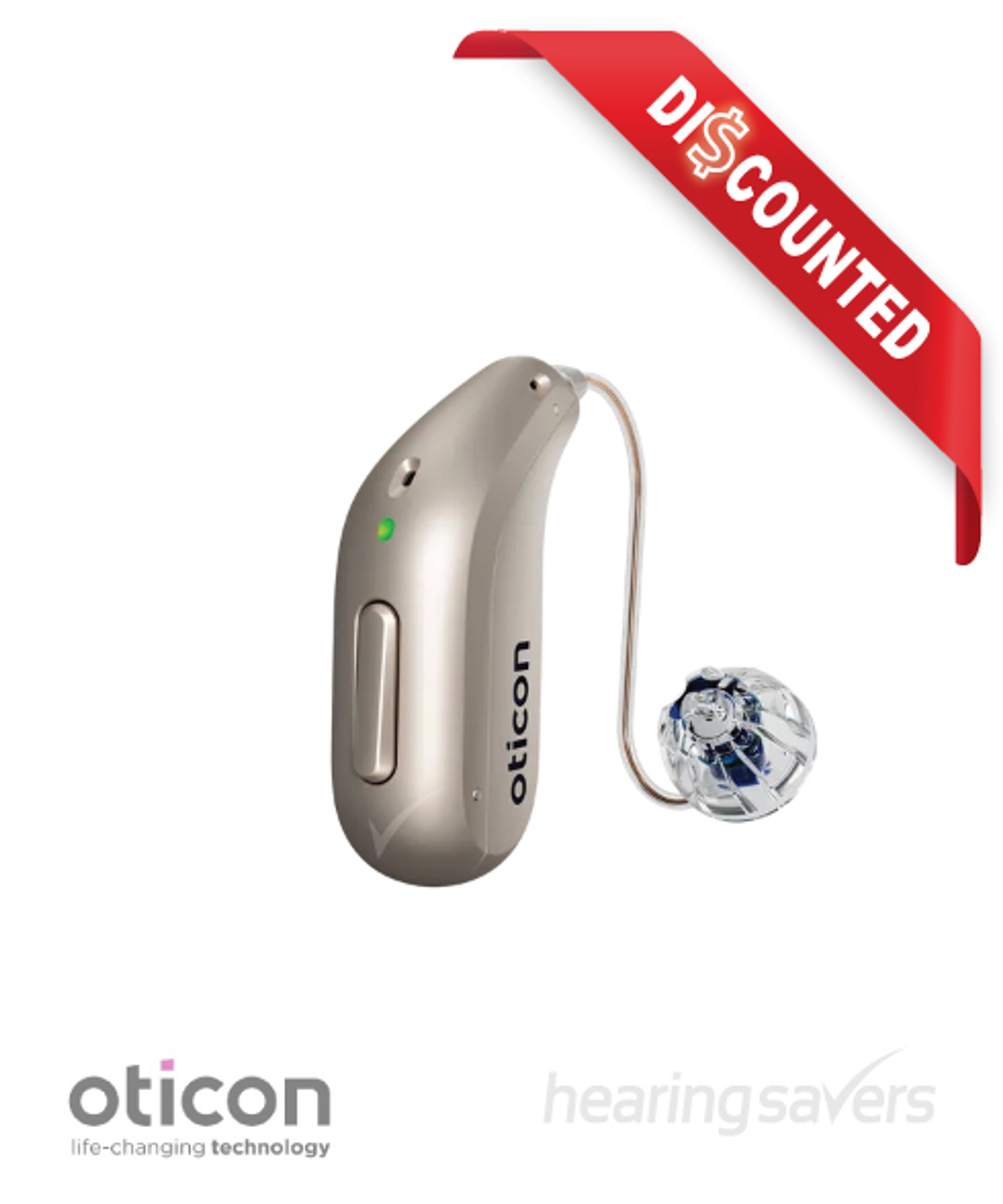 Oticon Intent 2 miniRITE rechargeable hearing aid Discounted at