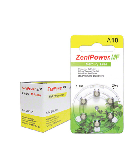 ZeniPower hearing aid batteries size 10
