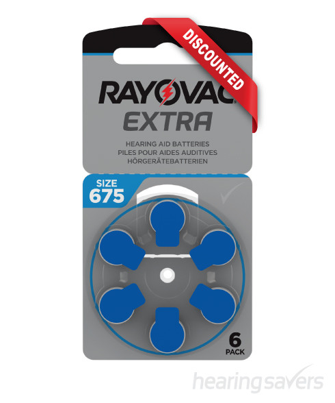 Rayovac Extra Hearing Aid Batteries size 675 
