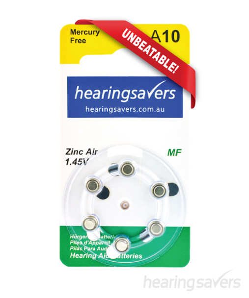 Hearing aid batteries 10