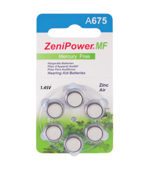 ZeniPower Hearing Aid Batteries size 675 (A675) - Discounted at HEARING ...