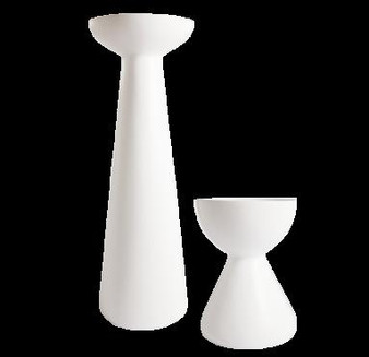 Fiberglass Cone With Bowl - White (FG2365-21)