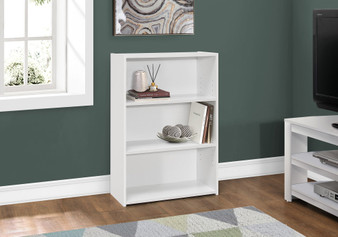 Bookcase - 36"H - White With 3 Shelves (I 7479)