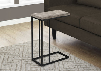 Accent Table - Taupe Reclaimed Wood-Look - Black Metal (I 3405)